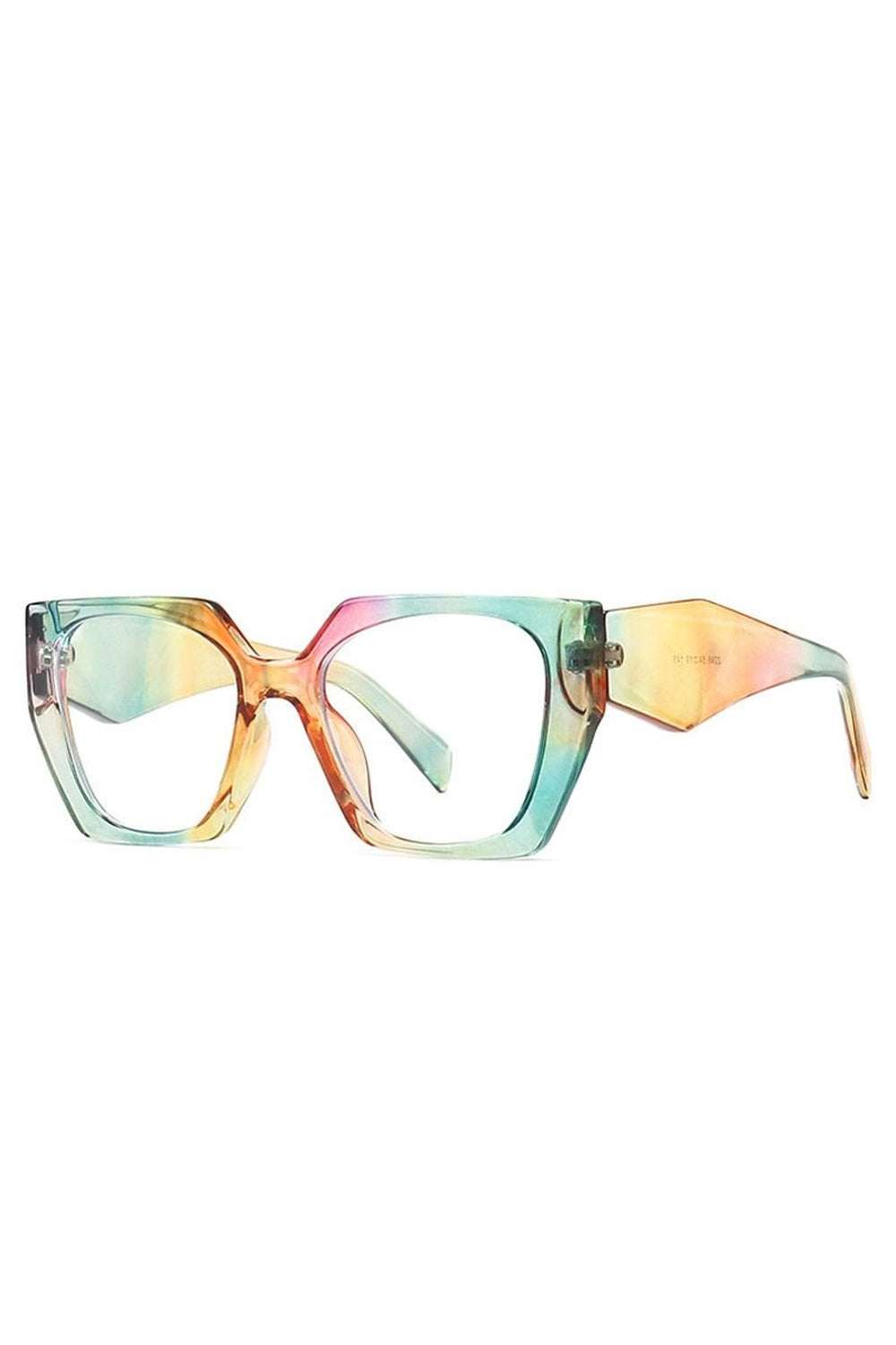 Retro Polygon Cat Eye Sunglasses