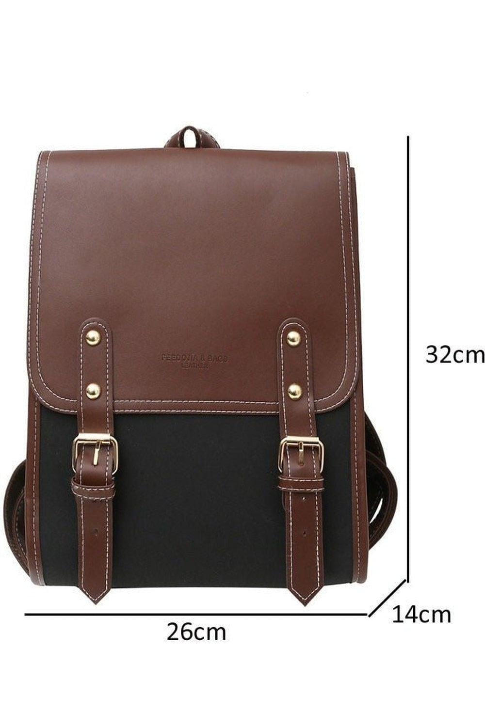 Retro Pu Leather Backpack