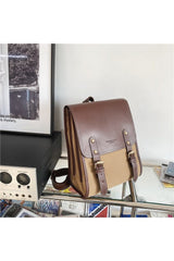 Retro Pu Leather Backpack