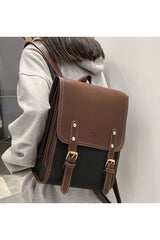 Retro Pu Leather Backpack