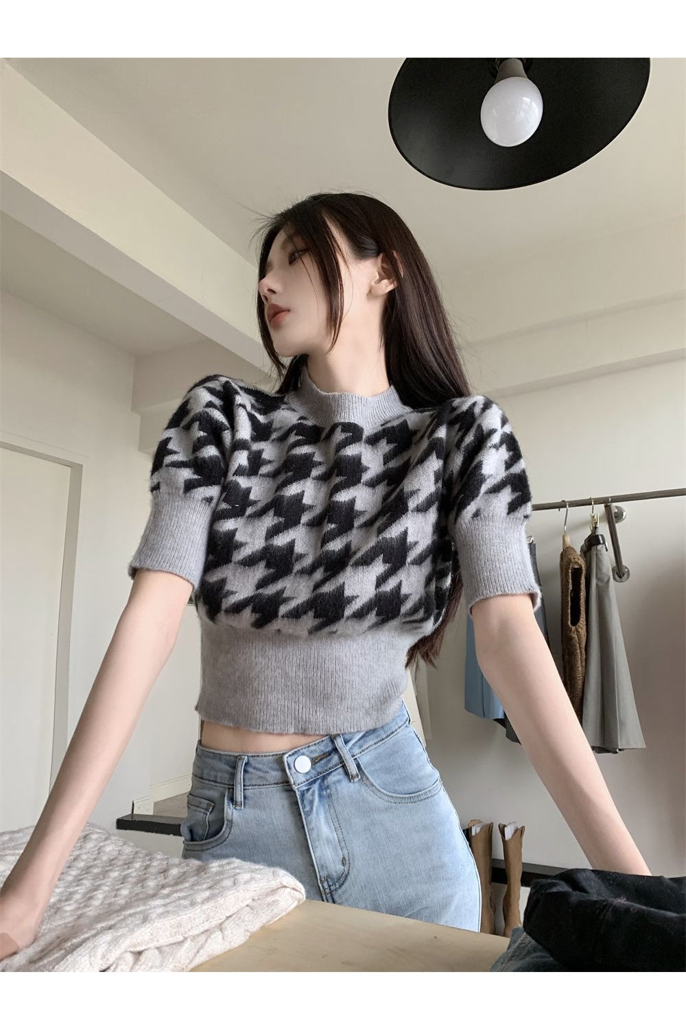 Retro Puff Sleeve Chic Top