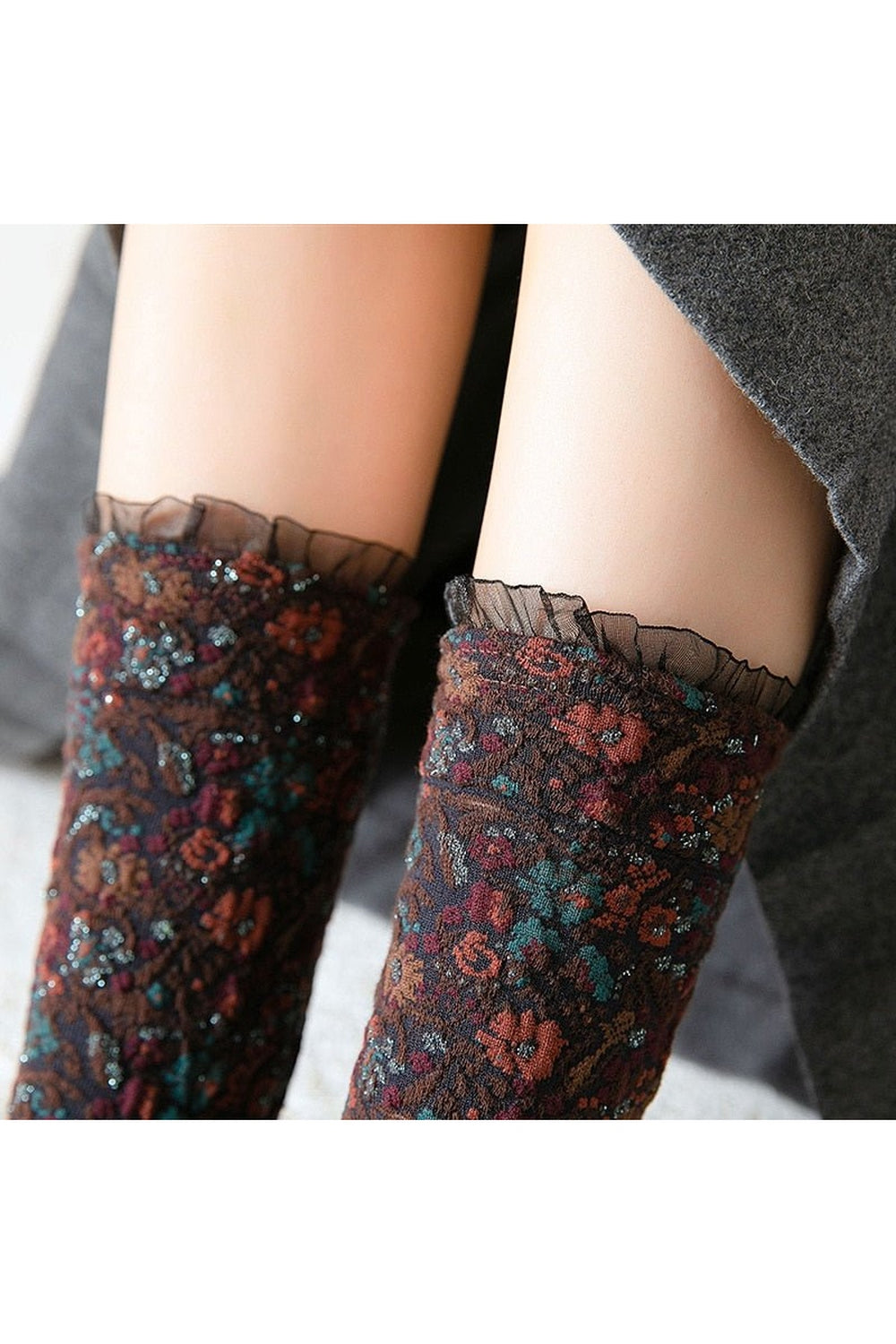 Retro Ruffle Socks