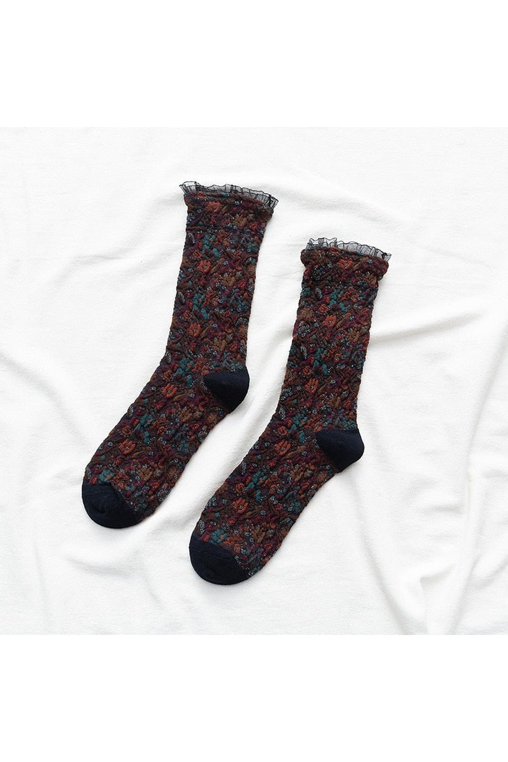 Retro Ruffle Socks