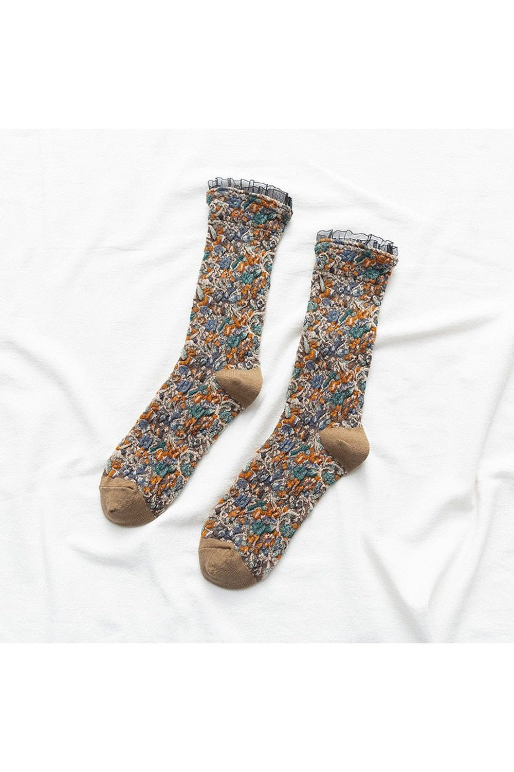 Retro Ruffle Socks