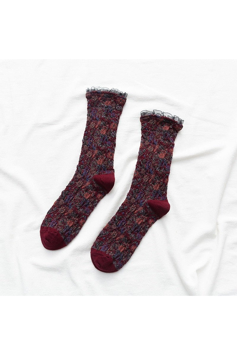 Retro Ruffle Socks
