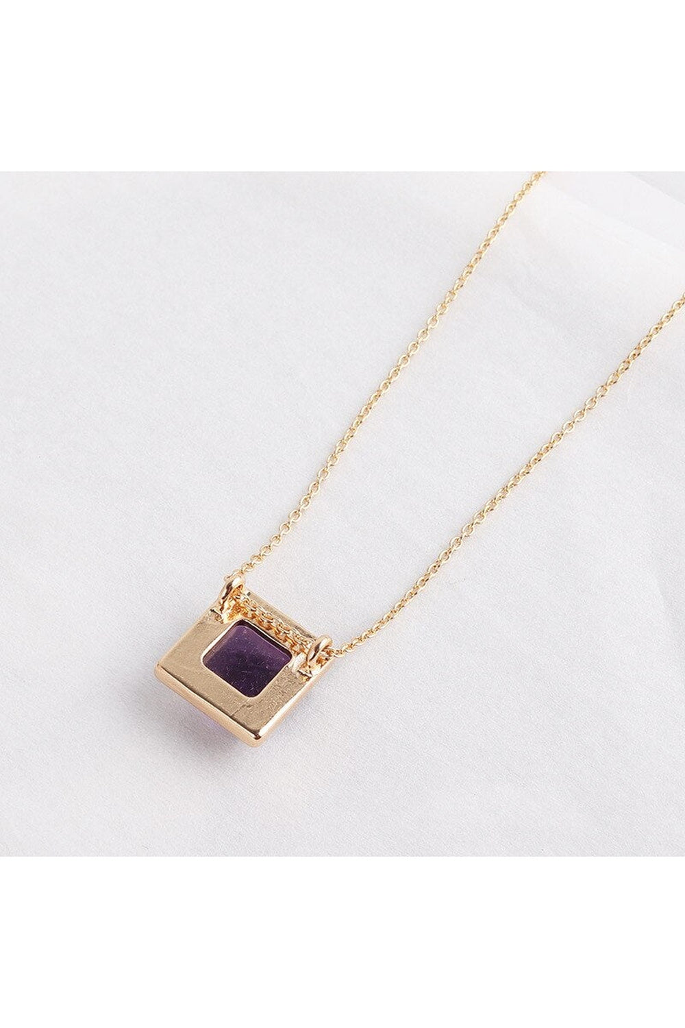 Retro Square pendant necklace