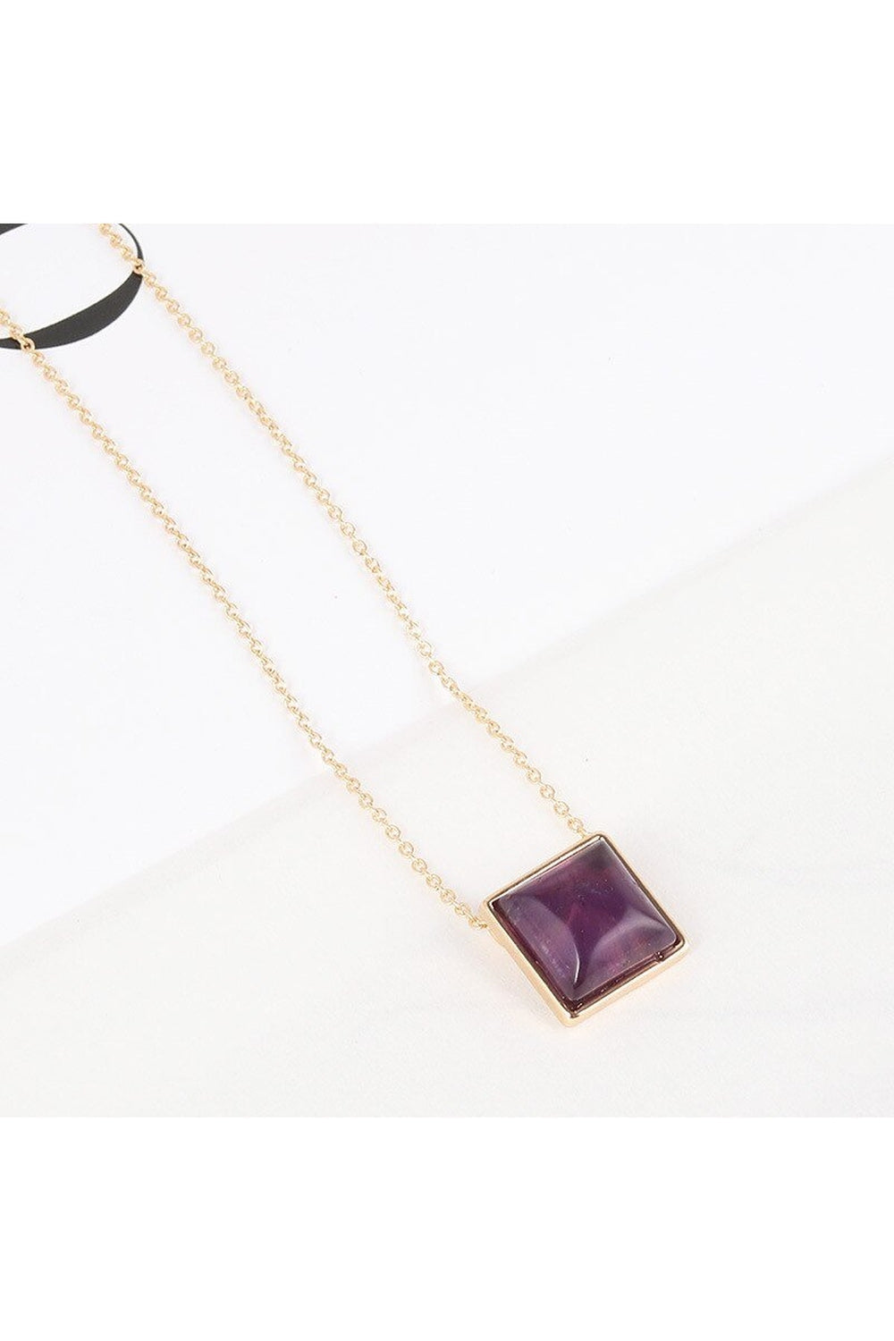 Retro Square pendant necklace