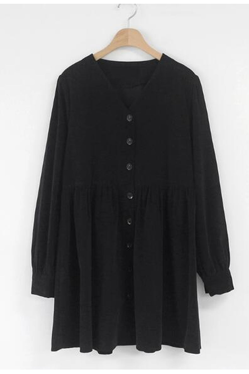 Minimalist Black Casual Dress