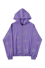 Fall Rhinestone Graphics Oversized Hoodie