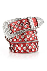 Rhinestone Studded Valentine's Day Belt