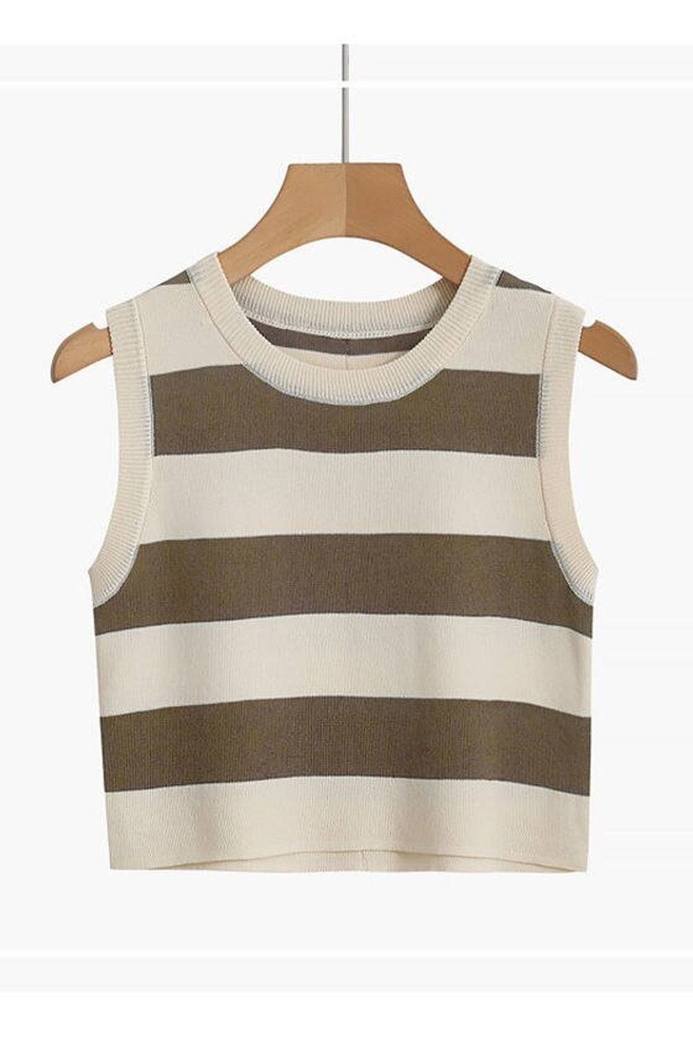 Rib-knit Stripe Tank Top