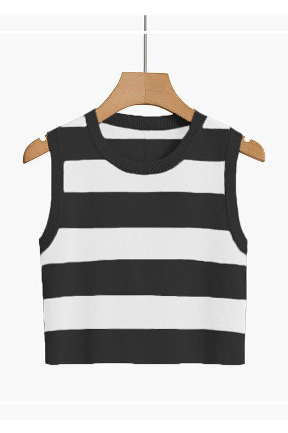 Rib-knit Stripe Tank Top