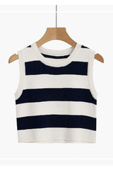 Rib-knit Stripe Tank Top