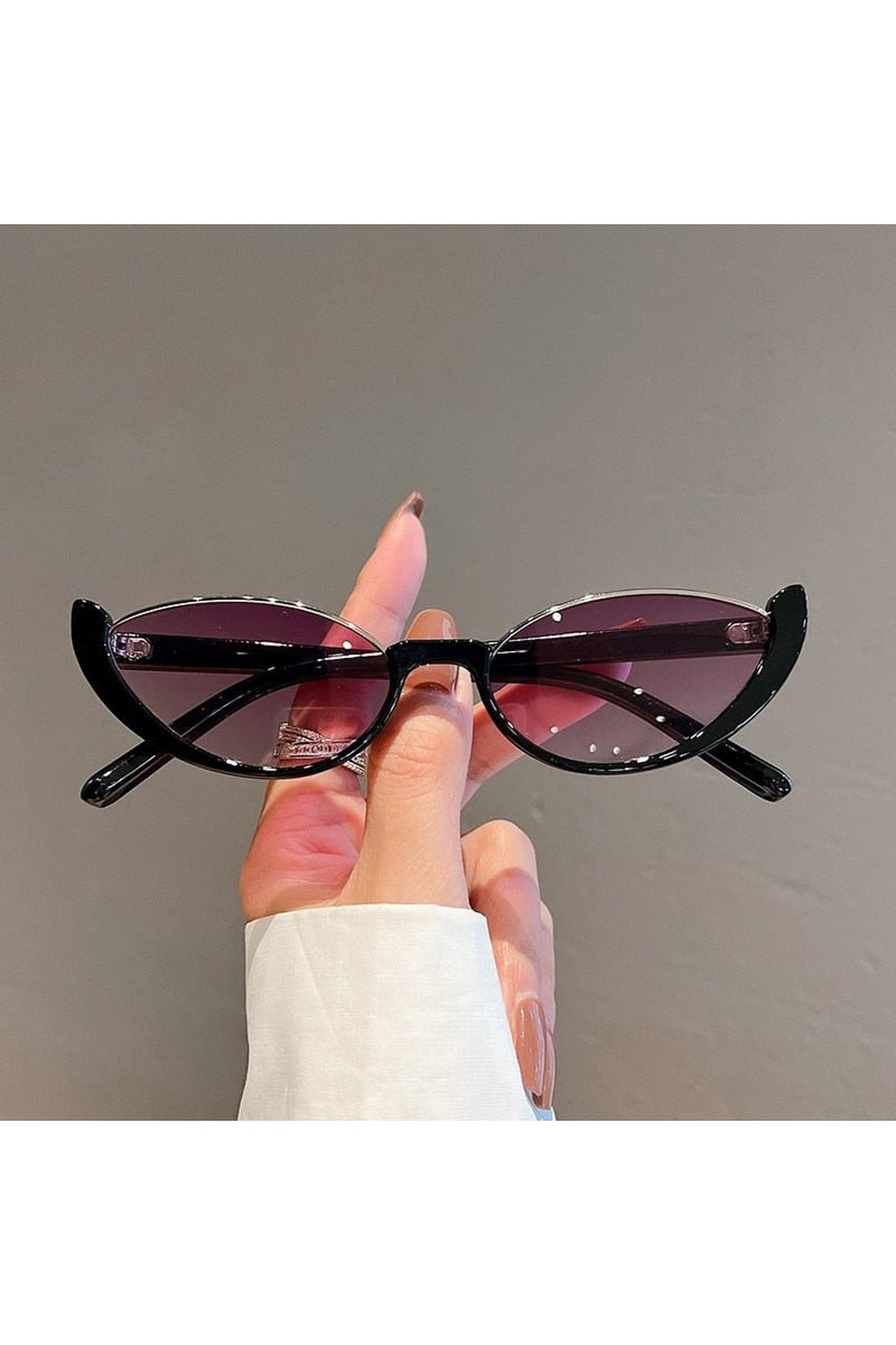 Rimless Cat Eye Sunglasses