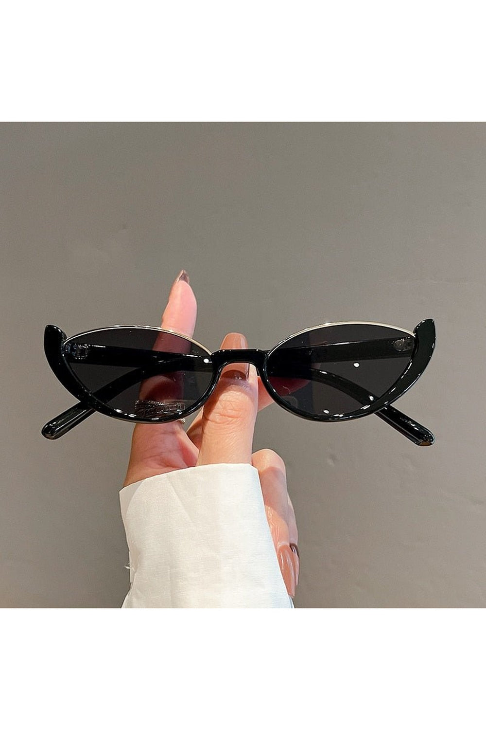 Rimless Cat Eye Sunglasses