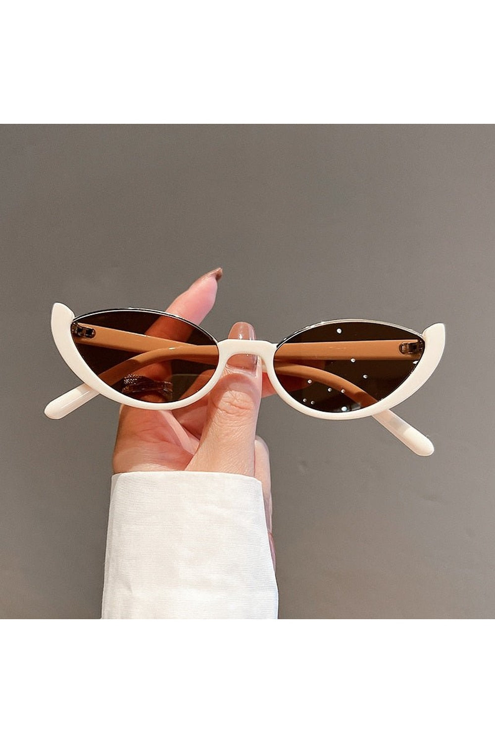 Rimless Cat Eye Sunglasses