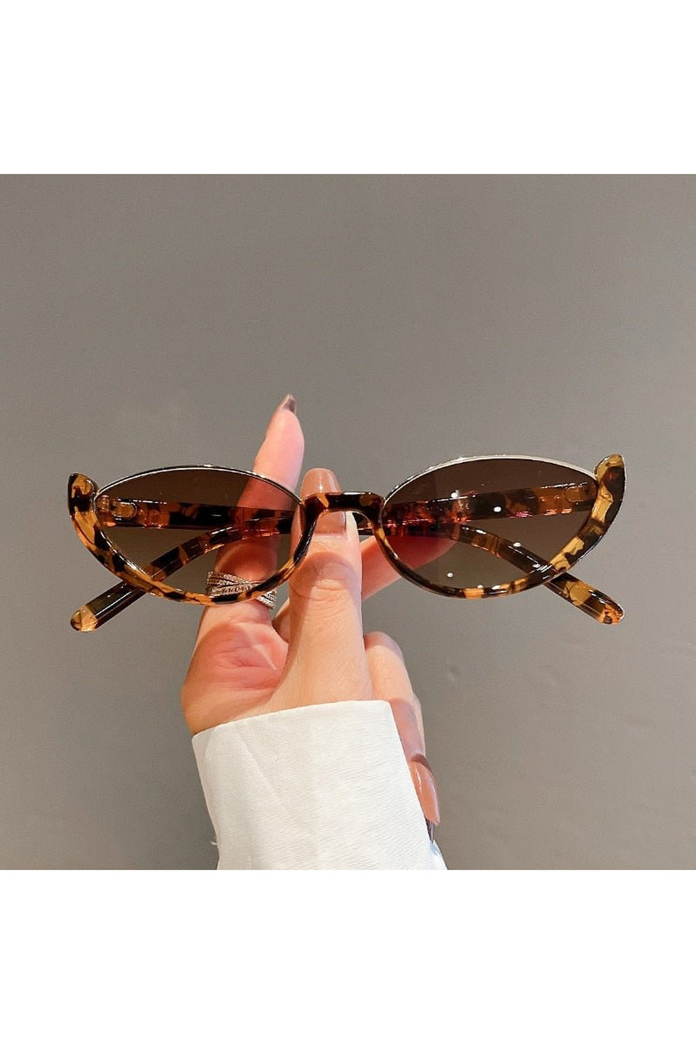 Rimless Cat Eye Sunglasses