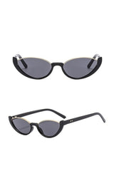 Rimless Cat Eye Sunglasses