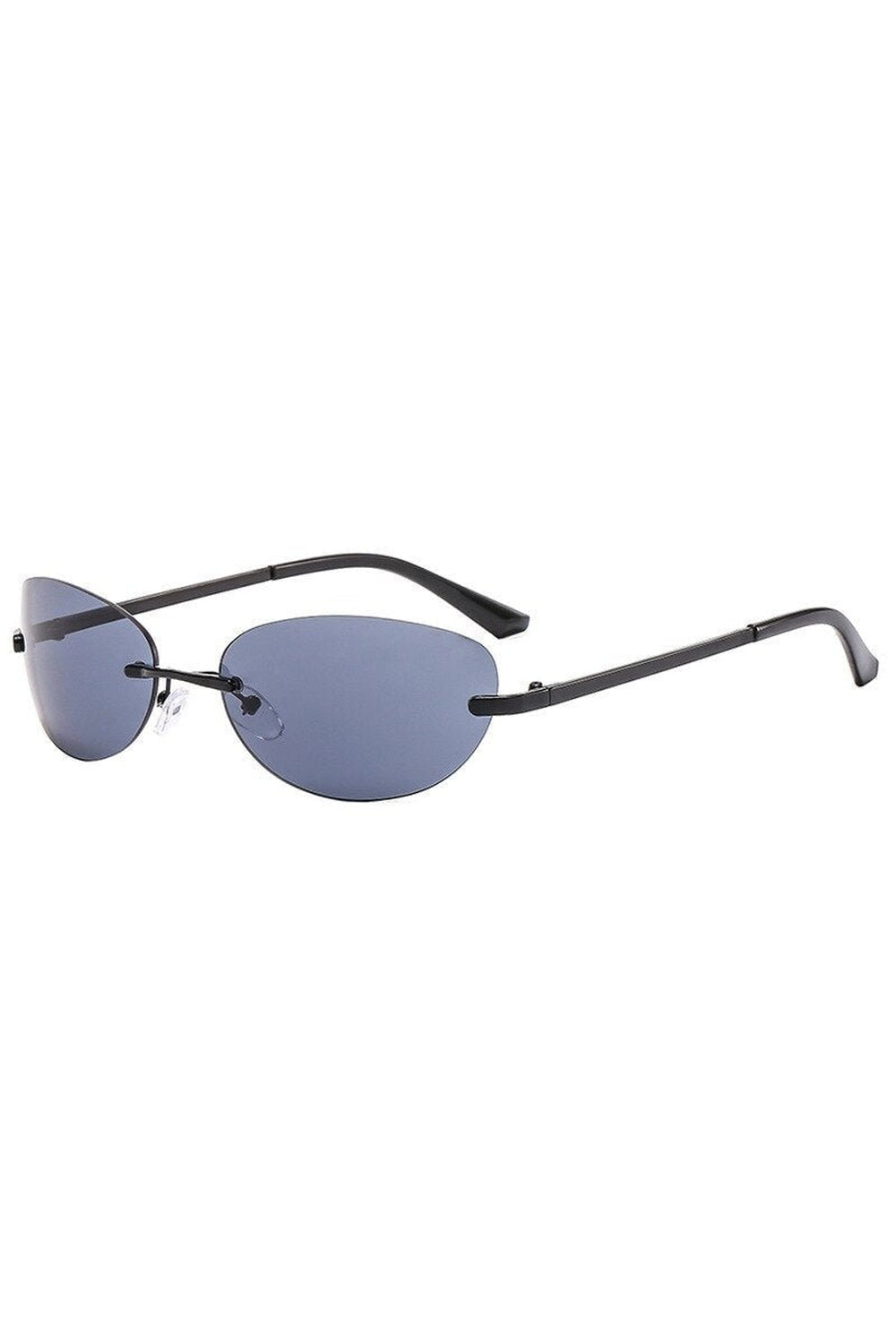 Rimless Oval Transparent Eyewear