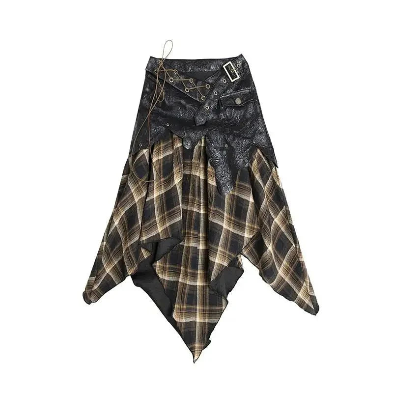 Rogue Plaid Patch Skirt