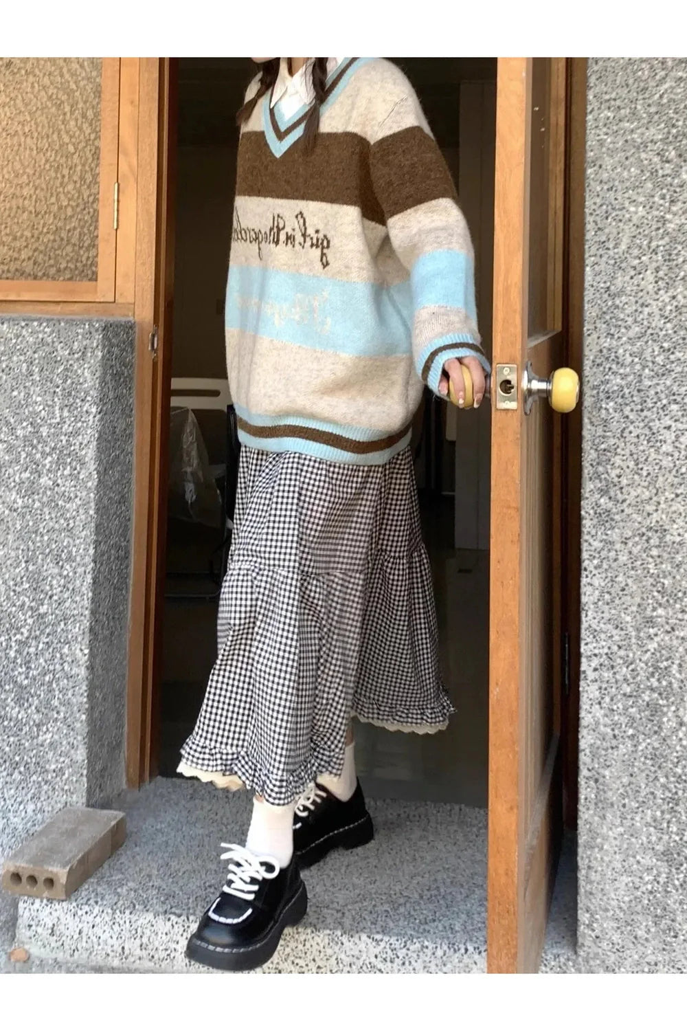 Jupe longue lolita fleurie à volants