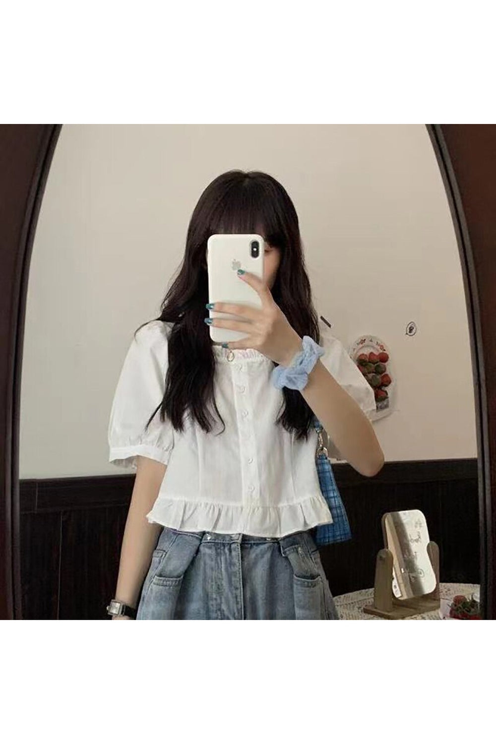 Ruffles Cute Button Up Blouse