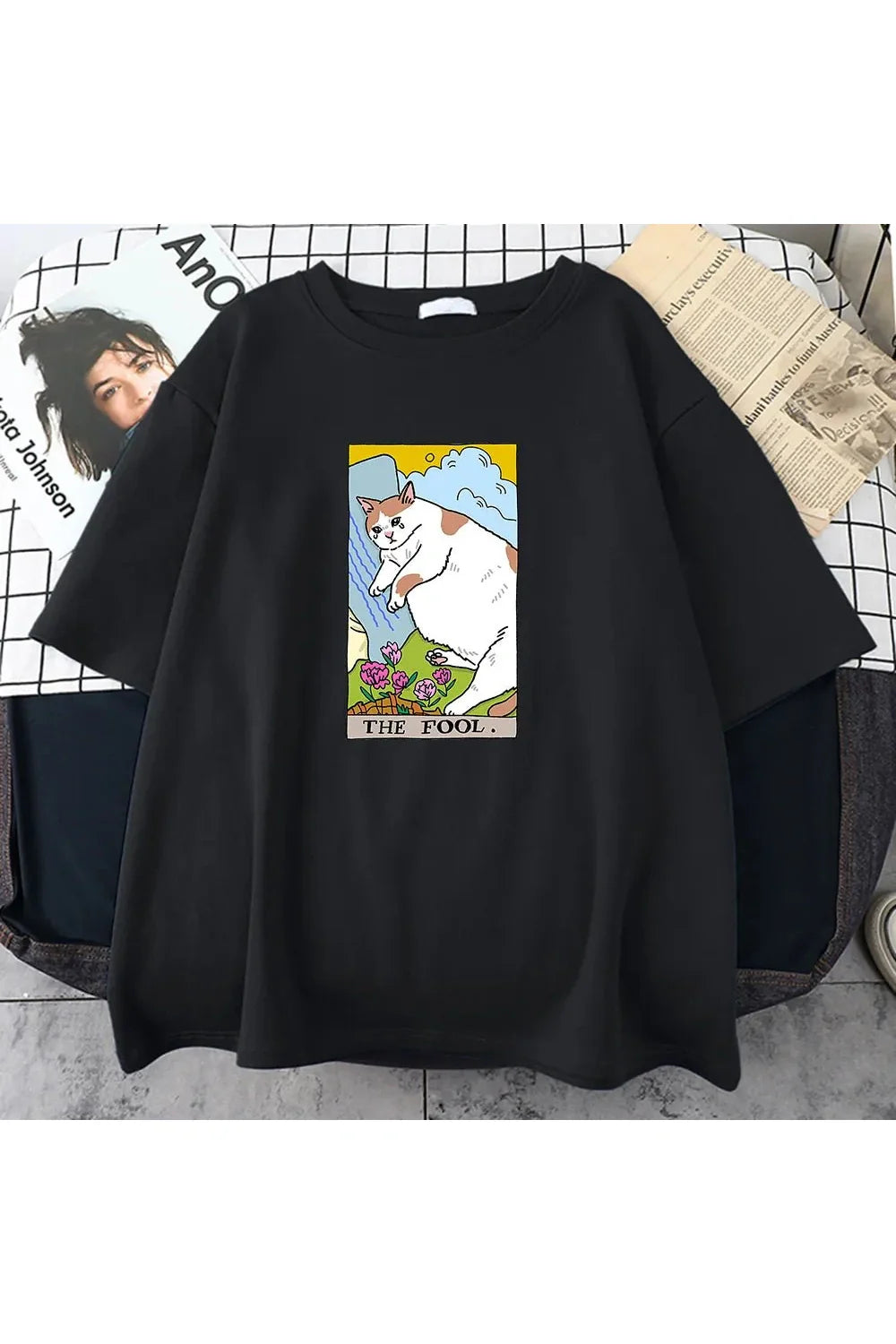 Sad Cat Meme Vintage T-Shirt