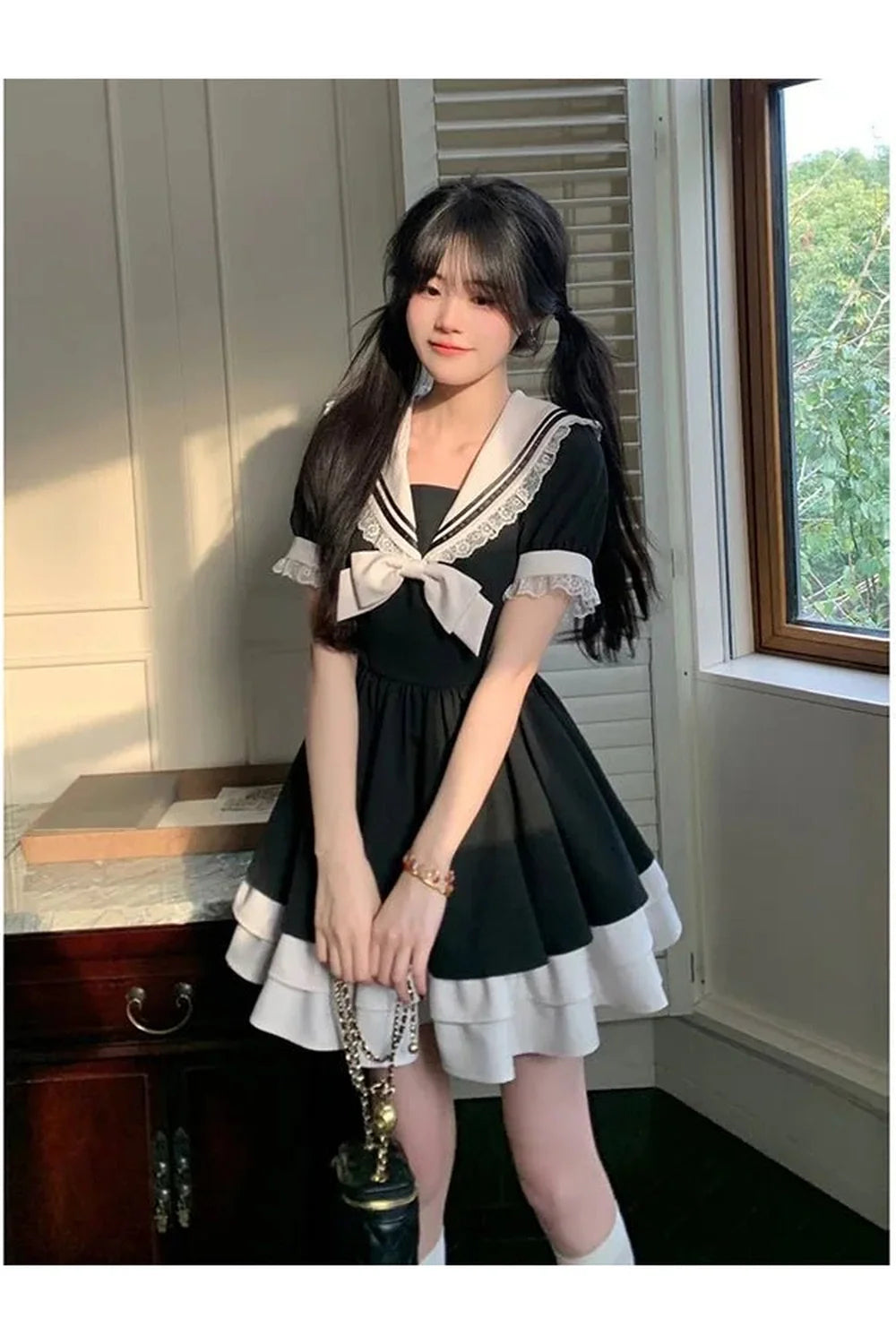 Sailor Sweetheart Ruffle Dress