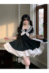 Sailor Sweetheart Ruffle Dress