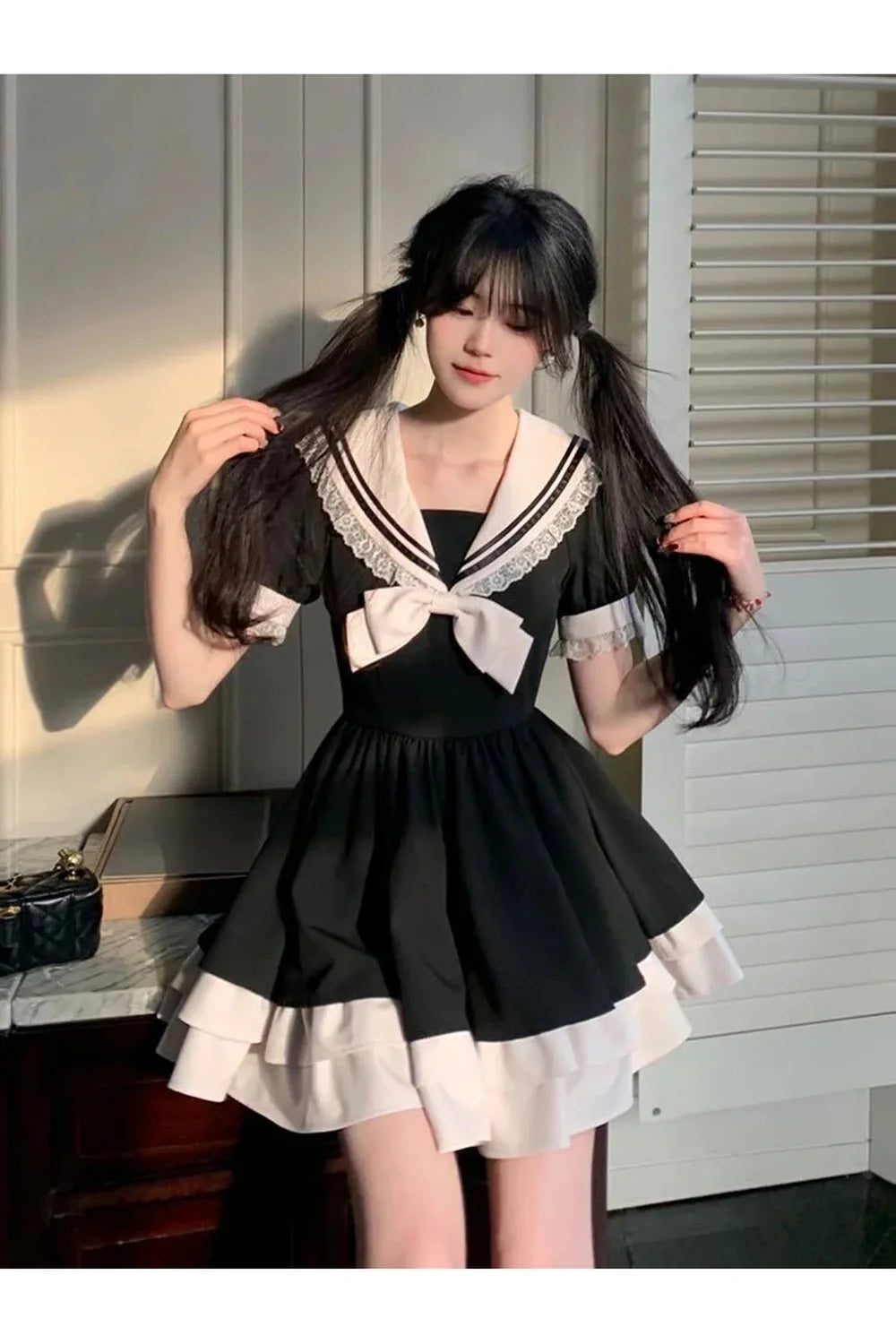 Sailor Sweetheart Ruffle Dress