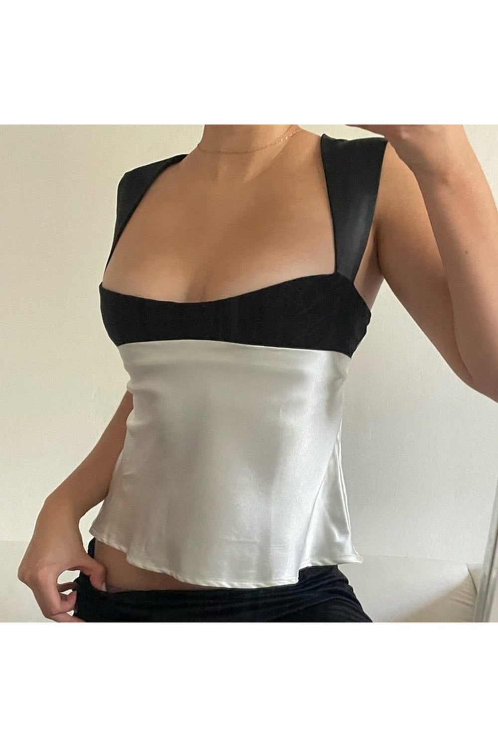 Satin Crop Top Camisole