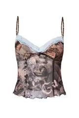 Sexy Backless Lace Camisole Top