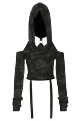 Fall Shadow Cloak Crop Hoodie