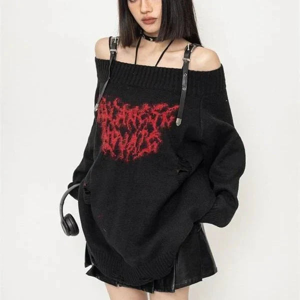 Shadow Script Sweater