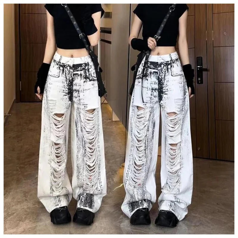 Shattered Chaos Ripped Jeans