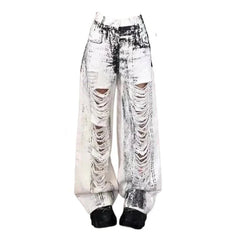 Shattered Chaos Ripped Jeans