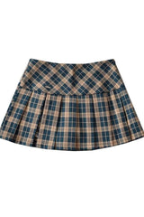 Side Split Pleated Skirt