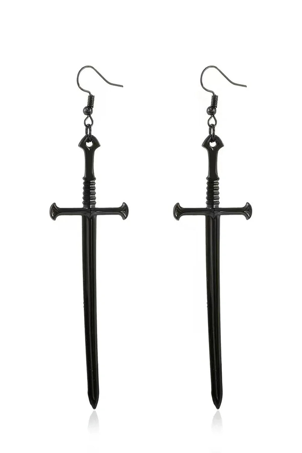 Silver Sword Drop Earring