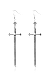 Silver Sword Drop Earring