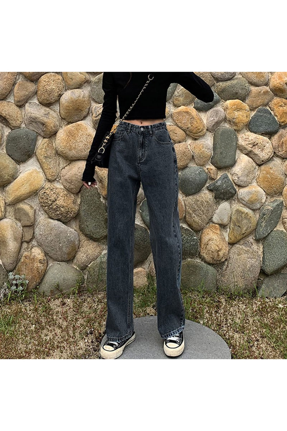 Fall Skater Girl Vintage Jeans