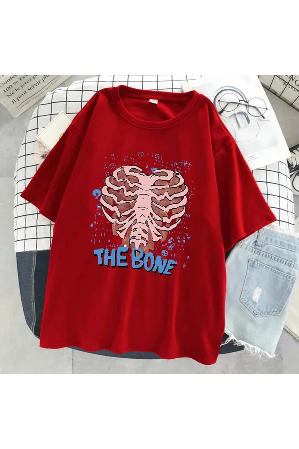 Skeleton Ribcage Graphic T-shirt