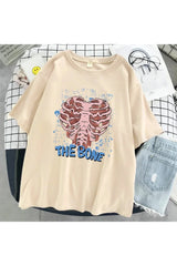 Skeleton Ribcage Graphic T-shirt