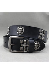 Skull Emblem Gothic Belt