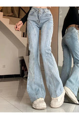 Skywave Stitch Flare Jeans