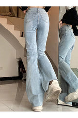 Skywave Stitch Flare Jeans