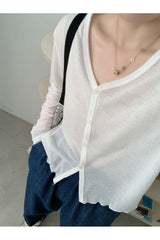 Fall Slim Korean Vintage Knit Cardigan