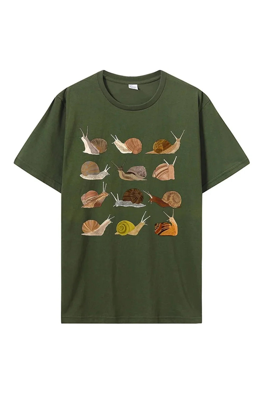 Snail Graphic Cotton T-Shirt