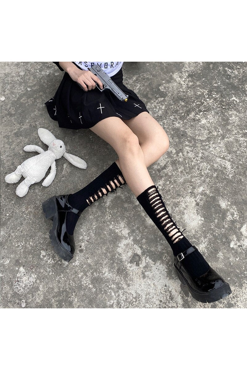 Socks With Cutouts