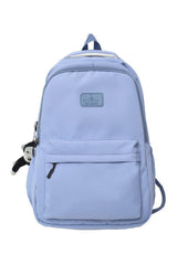 Solid Color Nylon Backpack