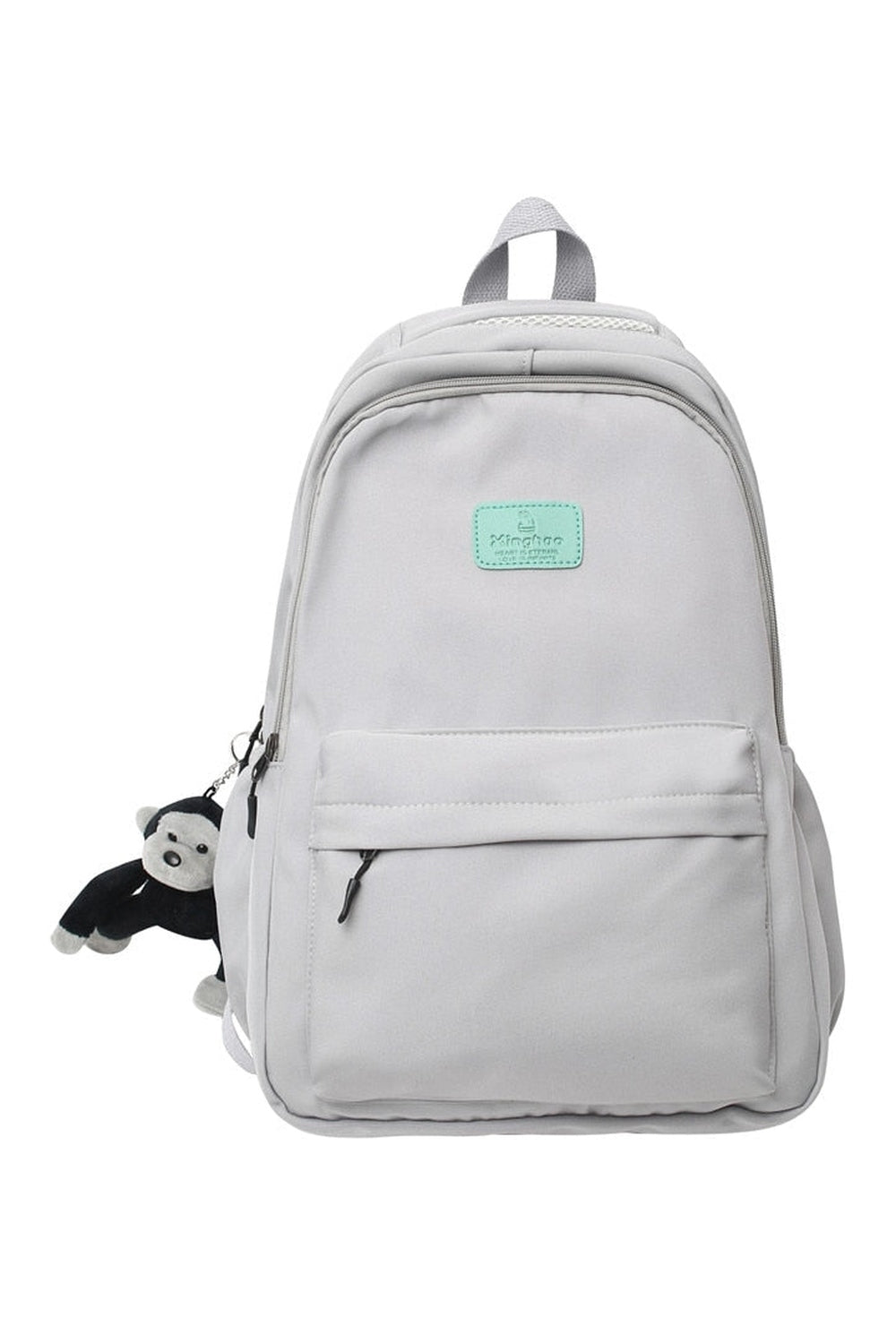 Solid Color Nylon Backpack